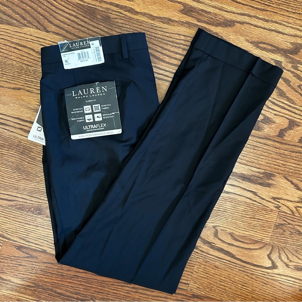 Ralph Lauren Classic Black Dress Pants, 36W x 34L Nibba